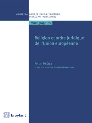 cover image of Religion et ordre juridique de l'Union européenne